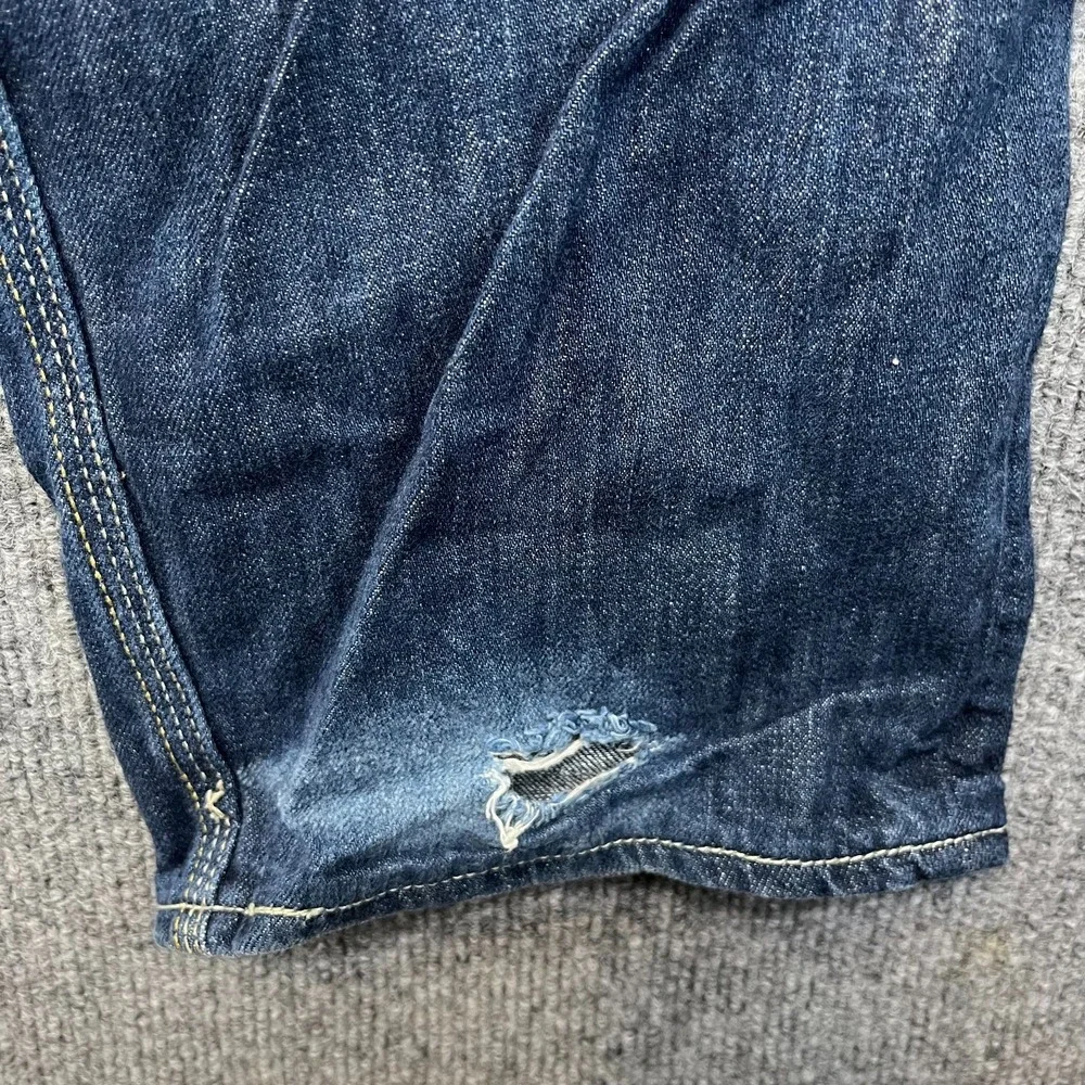 Levi's 514 Slim Straight‎ Jeans Men's Blue Denim Pockets Classic 33X34 - Flaws